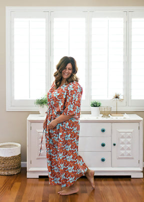 CLEMENTINE House Dress / Lightweight Soft Synthetic Silk / Effortless and Easy